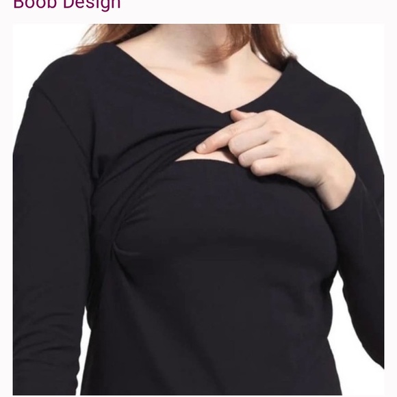 Boob Design Maternity Nursing Dress Black Size Small - Picture 6 of 8